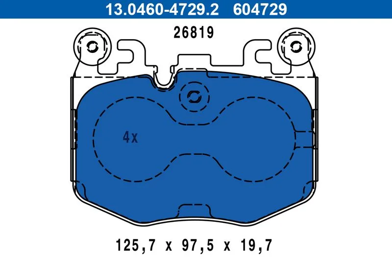Klocki Ham. Bmw P. 5/7 3,0 22- - ATE (13.0460-4729.2)