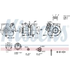 Turbo Bmw 3,0D 3/4/5/X3/X4 - NISSENS (NIS93462)
