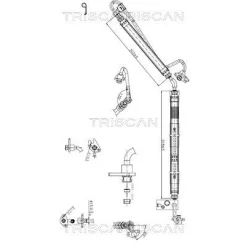Przewód Wspomagania Audi A4 (B8) 2,0Tfsi 08- - TRISCAN (851629076)
