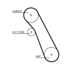 Fogasszíj - GATES (GAT5541XS)