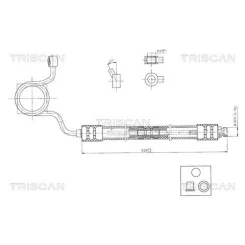 Przewód Wspomagania Audi 100/A6 90-97 - TRISCAN (851629084)