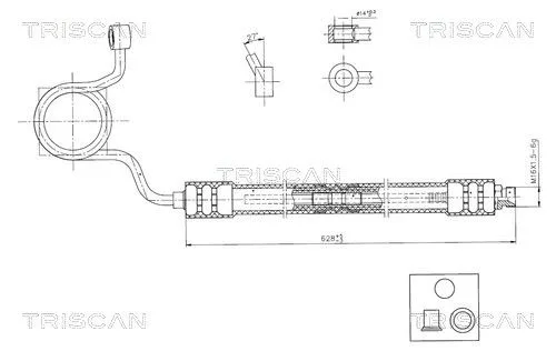 Przewód Wspomagania Audi 100/A6 90-97 - TRISCAN (851629084)