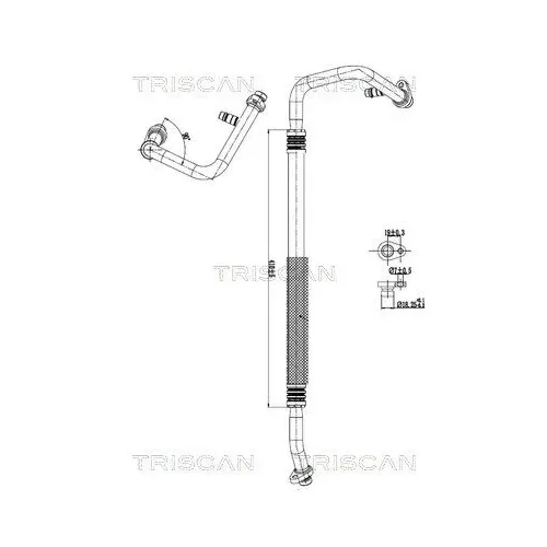 Przewód Klimatyzacji Nissan, Renault, Opel - TRISCAN (901010032)