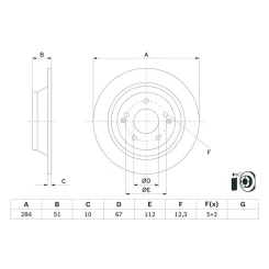 Féktárcsa - BOSCH (0986479H11)