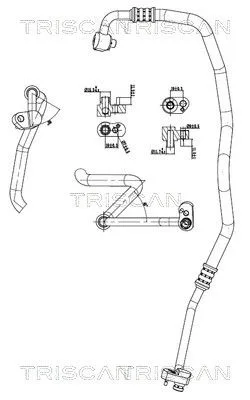 Przewód Klimatyzacji Bmw - TRISCAN (901011016)