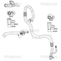 Przewód Klimatyzacji Bmw - TRISCAN (901011036)