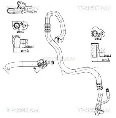 Przewód Klimatyzacji Bmw - TRISCAN (901011036)