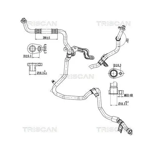 Przewód Klimatyzacji Nissan, Opel, Renault - TRISCAN (901014008)