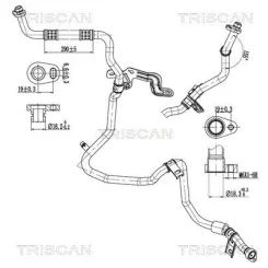 Przewód Klimatyzacji Nissan, Opel, Renault - TRISCAN (901014008)