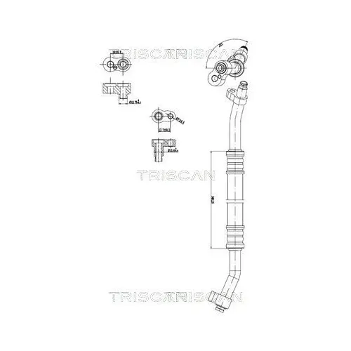Przewód Klimatyzacji Mercedes-Benz - TRISCAN (901023005)
