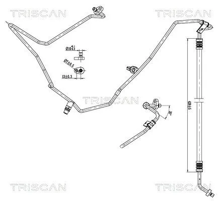 Przewód Klimatyzacji Renault - TRISCAN (901025038)