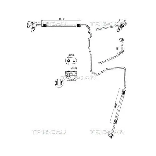 Przewód Klimatyzacji Citroën, Peugeot, Fiat - TRISCAN (901028119)