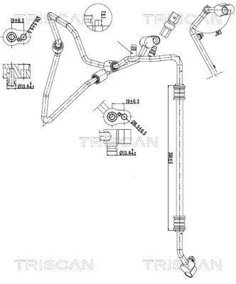 Przewód Klimatyzacji Vw - TRISCAN (901029043)