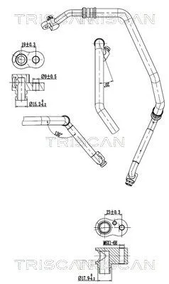 Przewód Klimatyzacji Audi - TRISCAN (901029055)