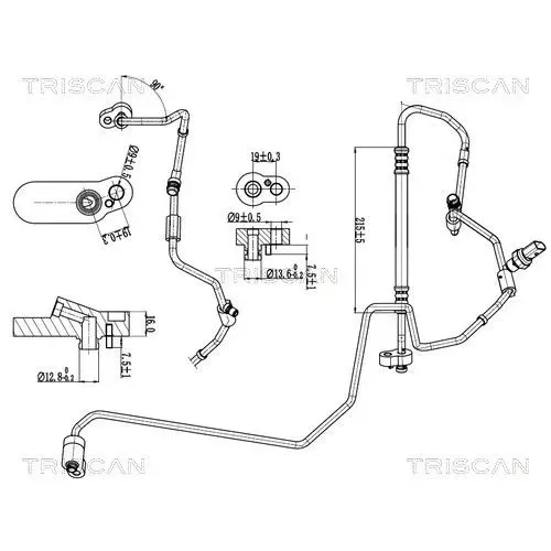 Przewód Klimatyzacji Vw, Audi, Skoda - TRISCAN (901029089)