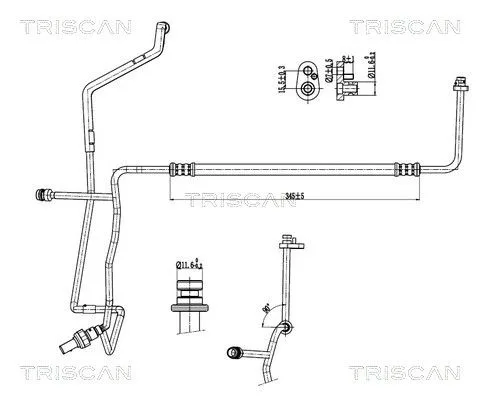 Przewód Klimatyzacji Vw, Skoda - TRISCAN (901029033)