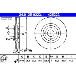Tarcza Ham. Ford P. Ecosport 1,0-2,0 17- - ATE (24.0125-0223.1)