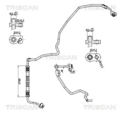 Przewód Klimatyzacji Audi - TRISCAN (901029052)