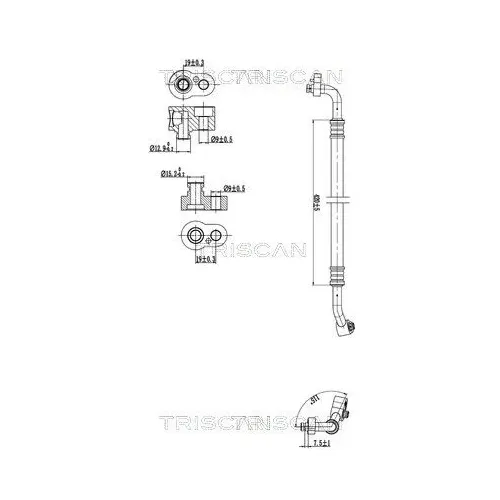 Przewód Klimatyzacji Vw, Skoda, Seat - TRISCAN (901029076)