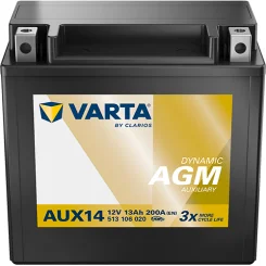 Akumulator 12V 13Ah/200A  150X87X146 Dynamic Aux - VARTA (513106020K262)