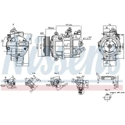 Kompresor Klimatyzacji Volkswagen Crafter 17- - NISSENS (NIS890893)