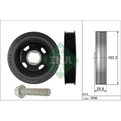 Szíjtárcsa Készlet, Forgattyús Tengely - Schaeffler INA (544017920)