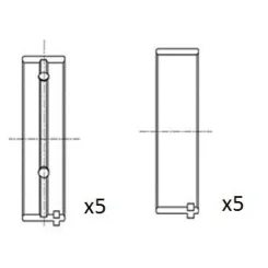 Panewki Gł. Toyota 2.0D Std - FAI AutoParts (BM1006-STD)