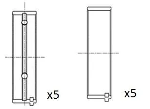 Panewki Gł. Toyota 2.0D Std - FAI AutoParts (BM1006-STD)