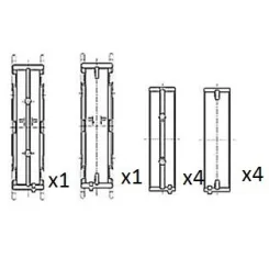 Panewki Gł. Bmw 2.0D 0.50 Kpl. - FAI AutoParts (BM1033-050)