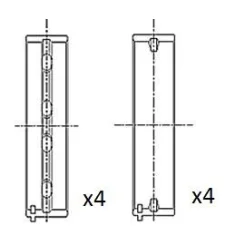 Panewki Gł. Vw 2.5Tdi/2.8 Std Kpl. - FAI AutoParts (BM1017-STD)