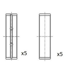 Panewki Gł. Toyota 1.6/1.8/2.0 Std - FAI AutoParts (BM1112-STD)