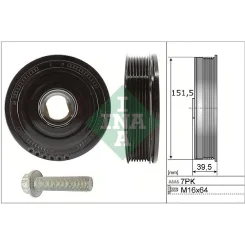 Szíjtárcsa Készlet, Forgattyús Tengely - Schaeffler INA (544017720)