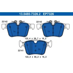 Klocki Ham. Polestar T. Ev 19- - ATE (13.0480-7326.2)