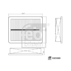 Filtr Powietrza Mg Hs 04.24- - FEBI BILSTEIN (FE1005989)
