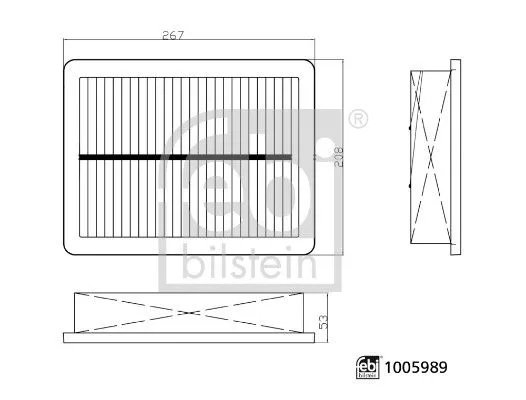 Filtr Powietrza Mg Hs 04.24- - FEBI BILSTEIN (FE1005989)