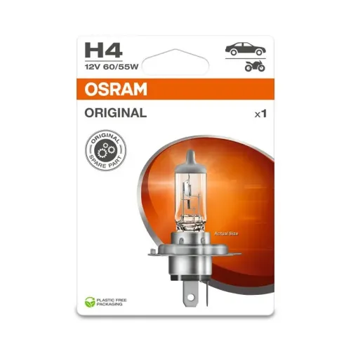 Żarówka Orginal H4 12V/60/55W P43T 12V 1Szt. Blister (Eko) - ams-OSRAM (OSR64193-1BL)