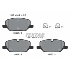 Klocki Ham. Opel P. Insignia 1,4-2,0 17- Koła 17 - TEXTAR (2634802)