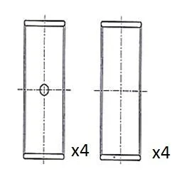 Panewki Kor. Vw 1.4/1.6 Std - FAI AutoParts (BB2041-STD)