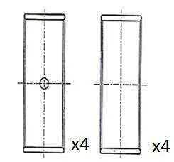 Panewki Kor. Vw 1.4/1.6 Std - FAI AutoParts (BB2041-STD)