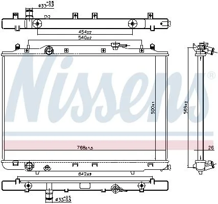 Chłodnica Acura Mdx 3,5 13- - NISSENS (NIS606314)