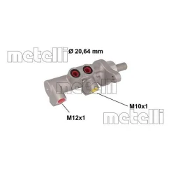 Pompa Ham. Dacia Logan/Sandero 1,2-1,6 06- - METELLI (05-0846MET)