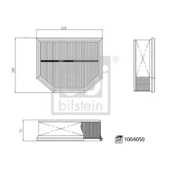 Filtr Powietrza Audi A5,A6 07.24- - FEBI BILSTEIN (FE1004050)