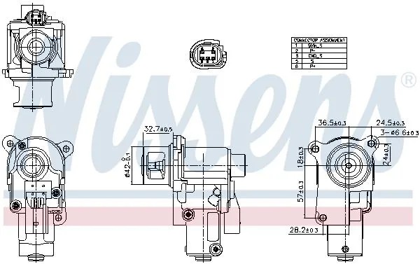 Zawór Egr Vw 2,0Tdi - NISSENS (NIS98552)