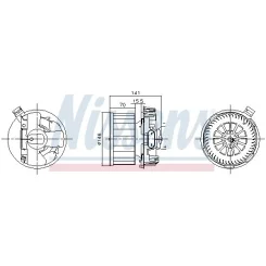 Dmuchawa Renault Twingo Ii 1,2-1,6 08-14 - NISSENS (NIS87619)