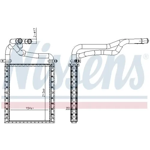 Nagrzewnica Toyota Avensis 1,6-2,4 03- - NISSENS (NIS707191)