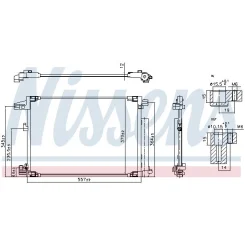 Skraplacz Klimatyzacji Toyota Yaris 1,0-1,5 20- - NISSENS (NIS941001)