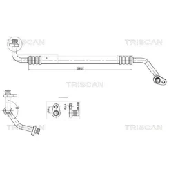 Przewód Klimatyzacji Citroen Berlingo 1.6 Hdi 08- - TRISCAN (901028004)