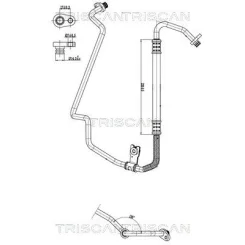 Przewód Klimatyzacji Peugeot 208 12- - TRISCAN (901028099)