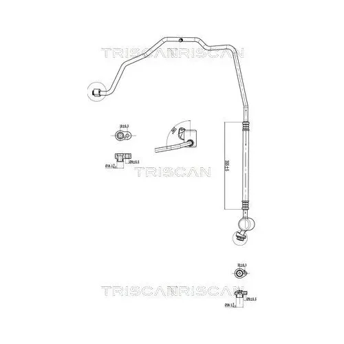 Przewód Klimatyzacji Vw Up 11-23 - TRISCAN (901029008)
