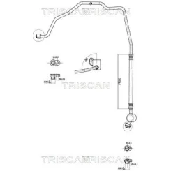 Przewód Klimatyzacji Vw Up 11-23 - TRISCAN (901029008)